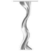 SCHIEBEVORHANG DEKOSTOFF SEIDENOPTIK DIGITALDRUCK "OAKLEY" 60cm x 245 cm Farbe SILBER