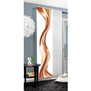 SCHIEBEVORHANG DEKOSTOFF SEIDENOPTIK DIGITALDRUCK "OAKLEY" 60cm x 245 cm Farbe ROSE