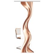 SCHIEBEVORHANG DEKOSTOFF SEIDENOPTIK DIGITALDRUCK "OAKLEY" 60cm x 245 cm Farbe ROSE