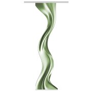 SCHIEBEVORHANG DEKOSTOFF SEIDENOPTIK DIGITALDRUCK "OAKLEY" 60cm x 245 cm Farbe GRÜN