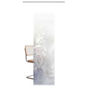 SCHIEBEVORHANG DEKOSTOFF SEIDENOPTIK DIGITALDRUCK "LEX" 60cm x 245 cm Farbe GRAU