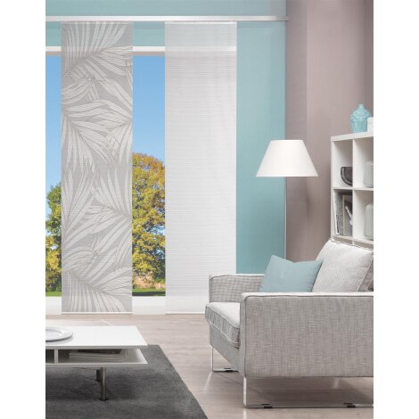 VISION S | SCHIEBEVORHANG BAMBUSOPTIK DIGITALDRUCK "PACEY" 60cm x 260 cm Farbe TAUPE