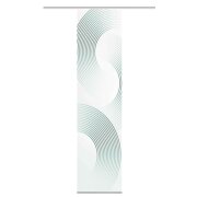 VISION S | SCHIEBEVORHANG BAMBUSOPTIK DIGITALDRUCK "BEXON" 60cm x 260 cm Farbe PETROL