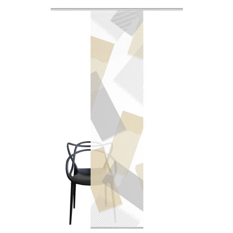 VISION S | SCHIEBEVORHANG BAMBUSOPTIK DIGITALDRUCK "NAYAH" 60cm x 260 cm Farbe GOLD