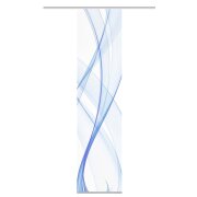 VISION S | SCHIEBEVORHANG BAMBUSOPTIK DIGITALDRUCK "PACOLIA" 60cm x 260 cm Farbe BLAU