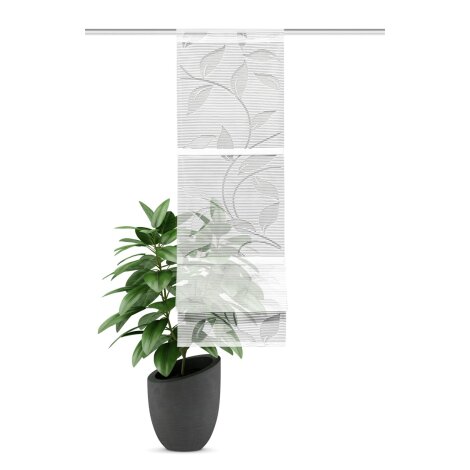 3ER SET MAGNETROLLO AUSBRENNER BAMBUS "RANA" 30cm x 120 cm Farbe WEISS