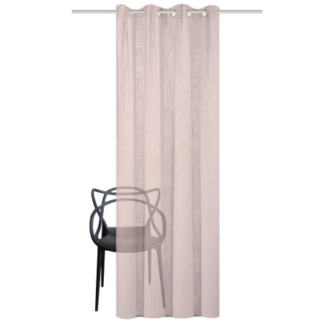 ÖSENSCHAL LEINENSTRUKTUR SOFT "SOFTY" 140 cm x 225 cm Farbe ROSE