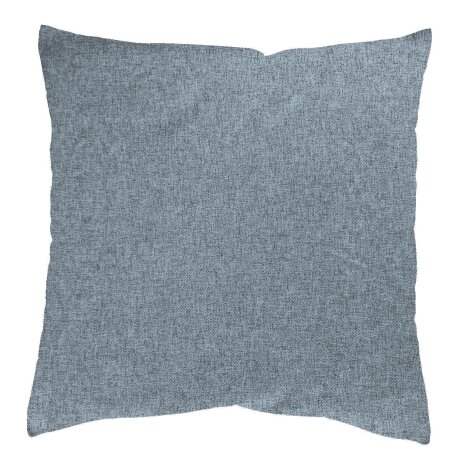 KISSENHÜLLE DEKOSTOFF UNI "LUCIO" 50 cm x 50 cm Farbe RAUCHBLAU