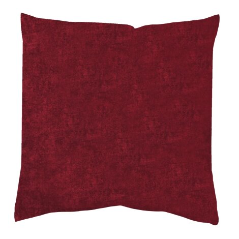 KISSENHÜLLE DEKOSTOFF UNI "ELMER" 40 cm x 40 cm Farbe BORDEAUX