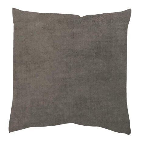 KISSENHÜLLE DEKOSTOFF UNI "ELMER" 50 cm x 50 cm Farbe GRAU