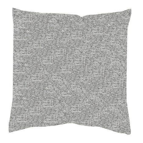 KISSENHÜLLE LEINENSTRUKTUR UNI "FJELLA" 50 cm x 50 cm Farbe SILBER