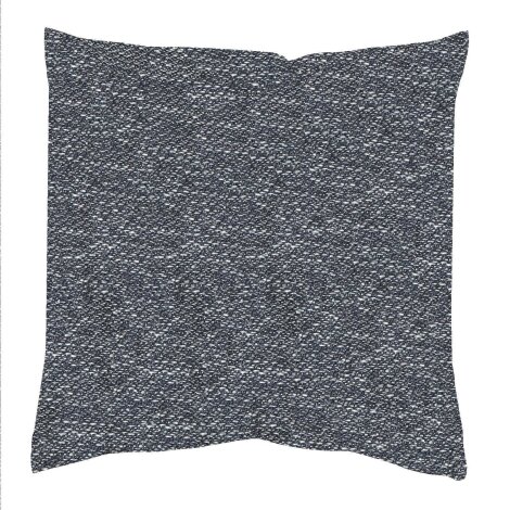 KISSENHÜLLE LEINENSTRUKTUR UNI "FJELLA" 50 cm x 50 cm Farbe ANTHRAZIT