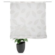 RAFFROLLO LEINENOPTIK SCHERLI "MORAN" 80 cm x 140 cm Farbe STEIN