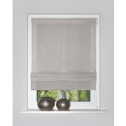 RAFFROLLO DEKO LEINENOPTIK "TIRIAN" 120 cm x 140 cm Farbe TAUPE