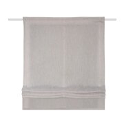 RAFFROLLO DEKO LEINENOPTIK "TIRIAN" 120 cm x 140 cm Farbe TAUPE