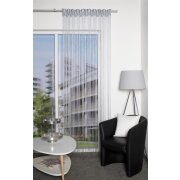 FADENSTORE JACQUARD QUALITÄT "SIMINO" 145 cm x 245 cm Farbe SILBER