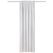 FERTIGSCHAL LEINENSTRUKTUR LÄNGSSTREIFEN "NIKA" 135 cm x 245 cm Farbe NATUR