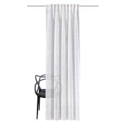 FERTIGSCHAL LEINENOPTIK BESTICKT "DITOS" 135 cm...