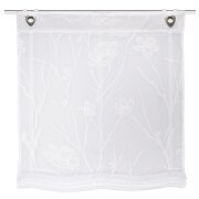 RAFFROLLO AUSBRENNER BEDRUCKT "RORY" 45 cm x 130 cm Farbe WEISS