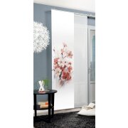 SCHIEBEVORHANG DEKOSTOFF SEIDENOPTIK DIGITALDRUCK "LOTUS" 60 cm x 245 cm Farbe ALTROSE