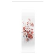 SCHIEBEVORHANG DEKOSTOFF SEIDENOPTIK DIGITALDRUCK "LOTUS" 60 cm x 245 cm Farbe ALTROSE