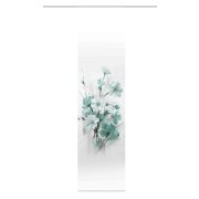SCHIEBEVORHANG DEKOSTOFF SEIDENOPTIK DIGITALDRUCK "LOTUS" 60 cm x 245 cm Farbe MINT