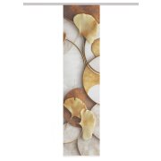 HOME in green | SCHIEBEVORHANG BAMBUSOPTIK RECYCELT DIGITALDRUCK "STORM" 60 cm x 245 cm Farbe GOLD