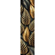 HOME in green | SCHIEBEVORHANG BAMBUSOPTIK RECYCELT DIGITALDRUCK "ZEDRIC" 60 cm x 245 cm Farbe GOLD