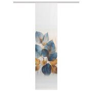 HOME in green | SCHIEBEVORHANG BAMBUSOPTIK RECYCELT DIGITALDRUCK "THALIN" 60 cm x 245 cm Farbe BLAU