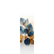 HOME in green | SCHIEBEVORHANG BAMBUSOPTIK RECYCELT DIGITALDRUCK "THALIN" 60 cm x 245 cm Farbe BLAU