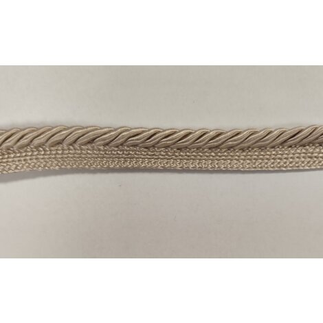 Paspelkordel Paspelband Kordel Band Satin rose beige Breite 15 mm, Reststück 5,6 m