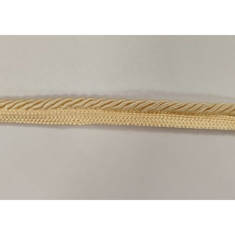 Paspelkordel Paspelband Kordel Band Satin vanille Breite 15 mm, Reststück 1,8 m