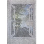 Schlaufenbandschal Fertiggardine beige creme 140 x 245 cm