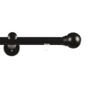 Endst&uuml;ck Kugel schwarz matt Gardinenstange Carrera...
