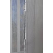 Stores Gardinenstoff Vorhang bestickt Streifen weiß  transparent, Meterware