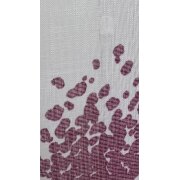 Stores Vorhang Leinenoptik Streumuster beere schlamm weiß transparent, 290 cm, Meterware