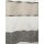 Vorhang Dekoschal Querstreifen gemustert braun beige weiß teiltransparent, fertig genäht