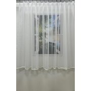 Stores transparent einfarbig creme mit Satinband...