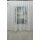 Stores transparent einfarbig creme mit Satinband Abschluss fertig genäht,B=1,20 m H=1,41m