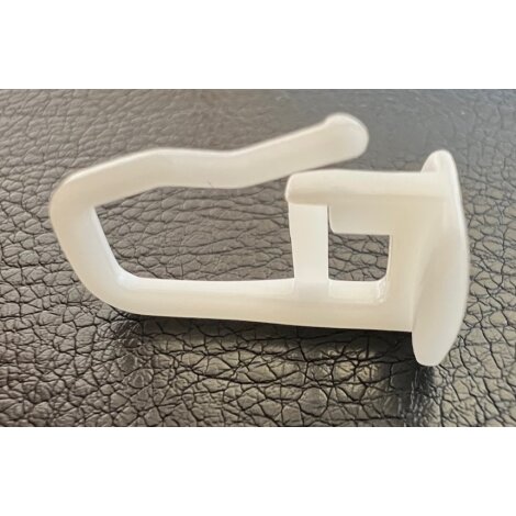 Falten-Gleiter für Gardinenkarniese Schiene weiß, 100 Stück