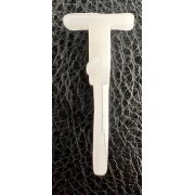 Falten-Gleiter für Gardinenkarniese Schiene weiß, 100 Stück