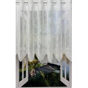 Panneaux Scheibengardine Stickereiabschluss Herz creme...