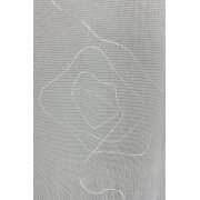 Stores transparent einfarbig creme mit Bleiband Abschluss...