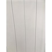 Stores Stoff Vorhang Easy Lane Streifen rohweiß blau transp ohne Bleiband, Reststück 6 m