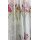 Stores transparent Leinenoptik Blumen lila pink gelb creme mit Bleiband Abschluss fertig genäht,B=1,27 m H=1,08 m