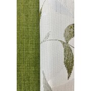 Vorhang-Set aus 2 Flächenvorhängen und 1 Store moos grün, fertige Höhe 2,40 m