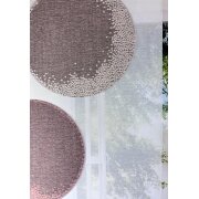 Flächenvorhang Schiebegardine Kreise rot braun teiltransparent, B=60, Maßanfertigung
