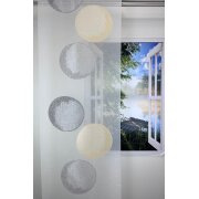 Flächenvorhang Schiebegardine Kreise gelb grau...