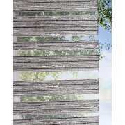 Flächenvorhang Schiebegardine Querstreifen beige teiltransparent, B=60, Maßanfertigung