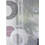 Flächenvorhang Schiebegardine Kreise weiß rot...